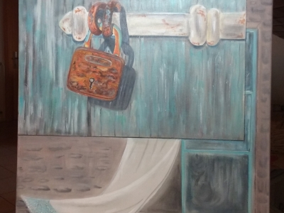 Tajna (čulo se kroz prozor...) - Akril na platnu 50*50
